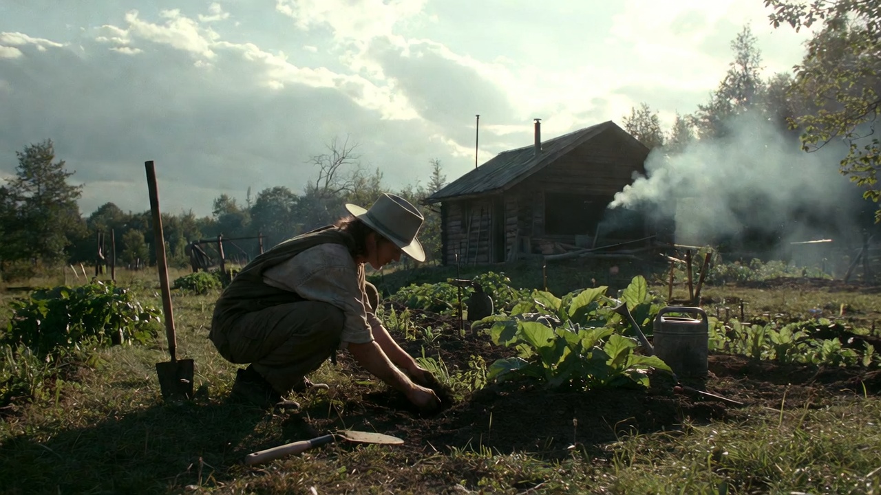 Man farming on the Homestead - Current Homesteading Man farming on the Homestead